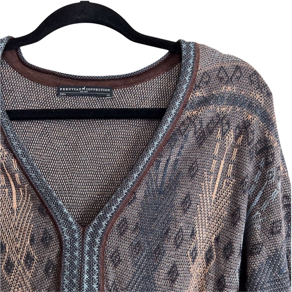 Peruvian Connection Brown Patterned Mini Dress - Picture 5 of 9